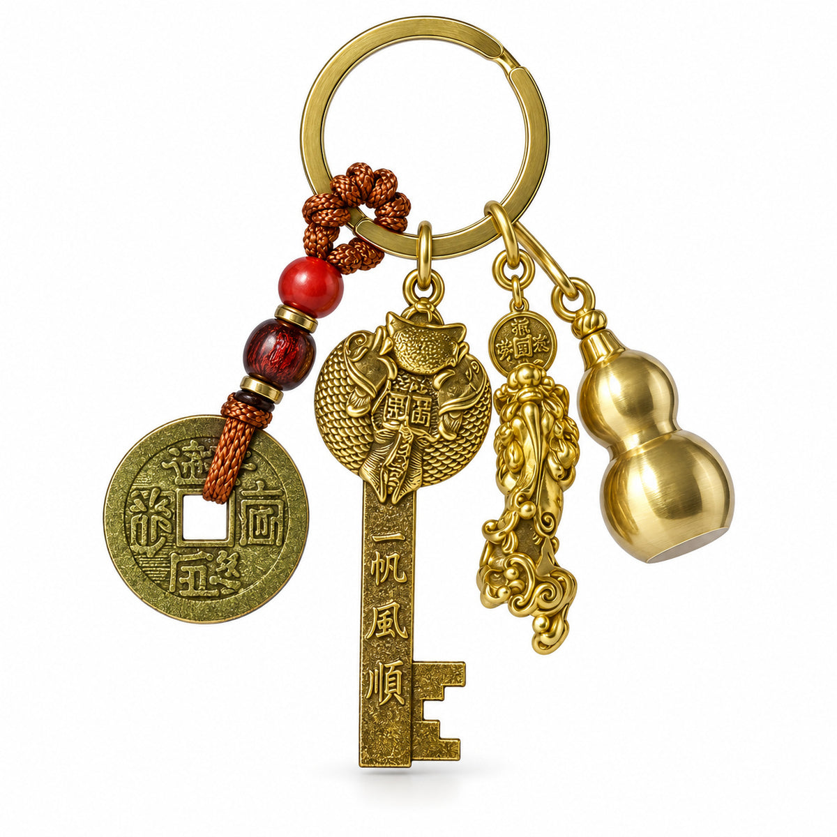 WUFU KEY TO TREASURE VAULT YEAR OF THE LOONG KEYCHAIN