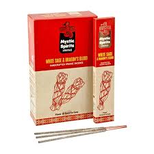 WHITE SAGE & DRAGONS BLOOD INCENSE STICKS - MYSTIC SPIRITS
