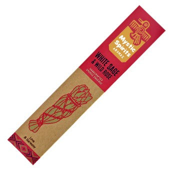 WHITE SAGE & WILD ROSE INCENSE STICKS - MYSTIC SPIRITS
