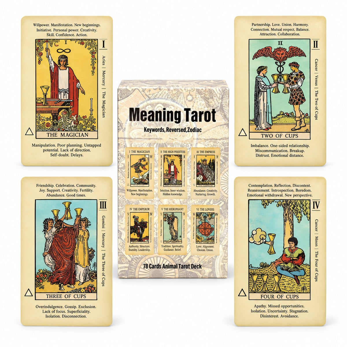 Meaning Rider Waite Tarot Cards - Wildlings Crystals South Africa