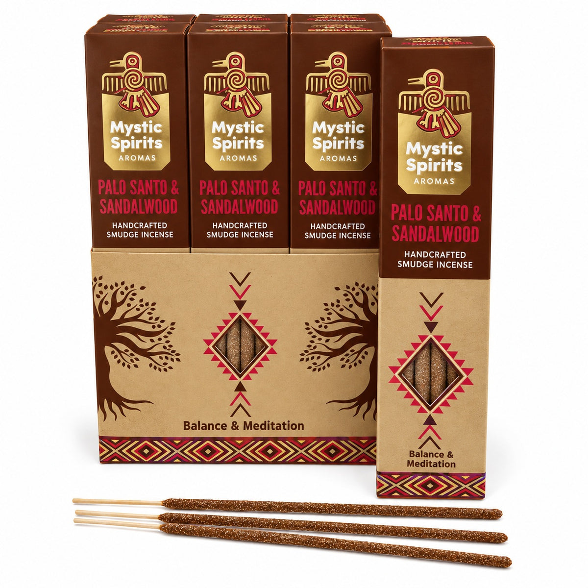 MYSTIC SPIRITS PALO SANTO & SANDALWOOD INCENSE