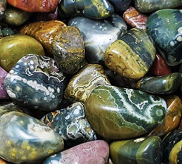 OCEAN JASPER POCKET STONE - TRANQUILITY