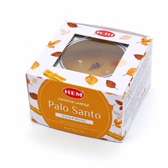 HEM PALO SANTO SMUDGE CANDLE IN A TIN (90 g)