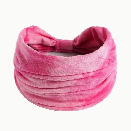 TIE DYE PINK HEADBAND