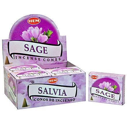 HEM PURPLE SAGE INCENSE CONES - PURIFICATION