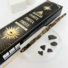 PYRITE CRYSTAL SCENTS INCENSE SMUDGE STICKS