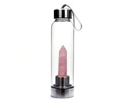 ROSE QUARTZ WATER BOTTLE - LOVE