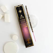 ROSE QUARTZ CRYSTAL SCENTS INCENSE SMUDGE STICKS