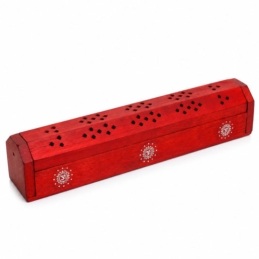 WOODEN ORANGE SUN INCENSE HOLDER & BURNER