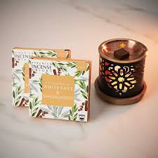 WHITE SAGE & SANDALWOOD BRICKS - CLEANSING & PROTECTION