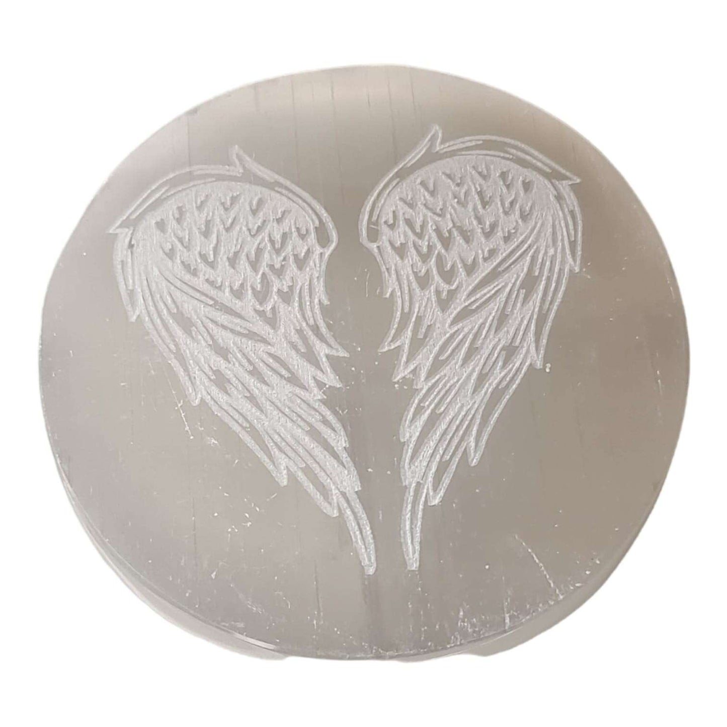 SELENITE ANGELIC WINGS CHARGING PLATE - ANGELIC GUIDANCE