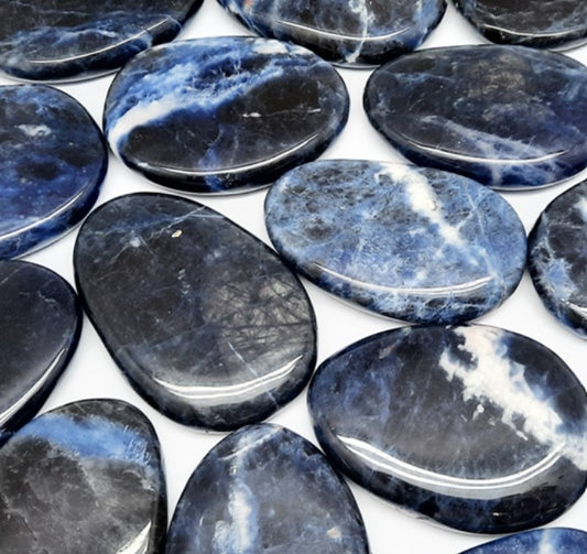 SODALITE WORRY STONE - INTUITION