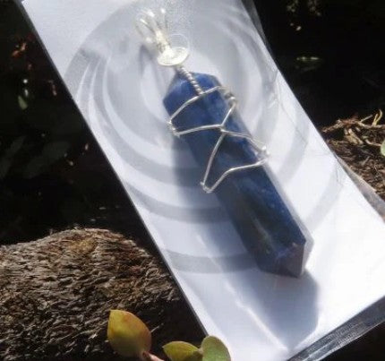 DOUBLE TERMINATED SODALITE PENDANT - WISDOM
