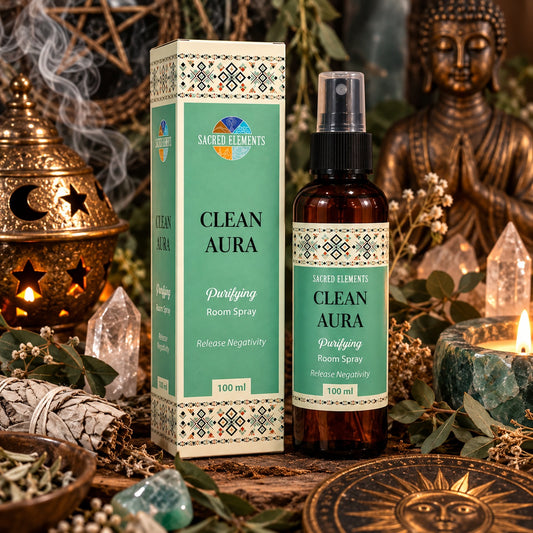 SACRED ELEMENTS CLEAN AURA RELEASE SPRAY - AURA CLEANSING