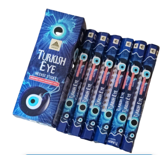 TURKISH EVIL EYE INCENSE STICKS - AGAINST JEOLOUSY AND EVIL EYE