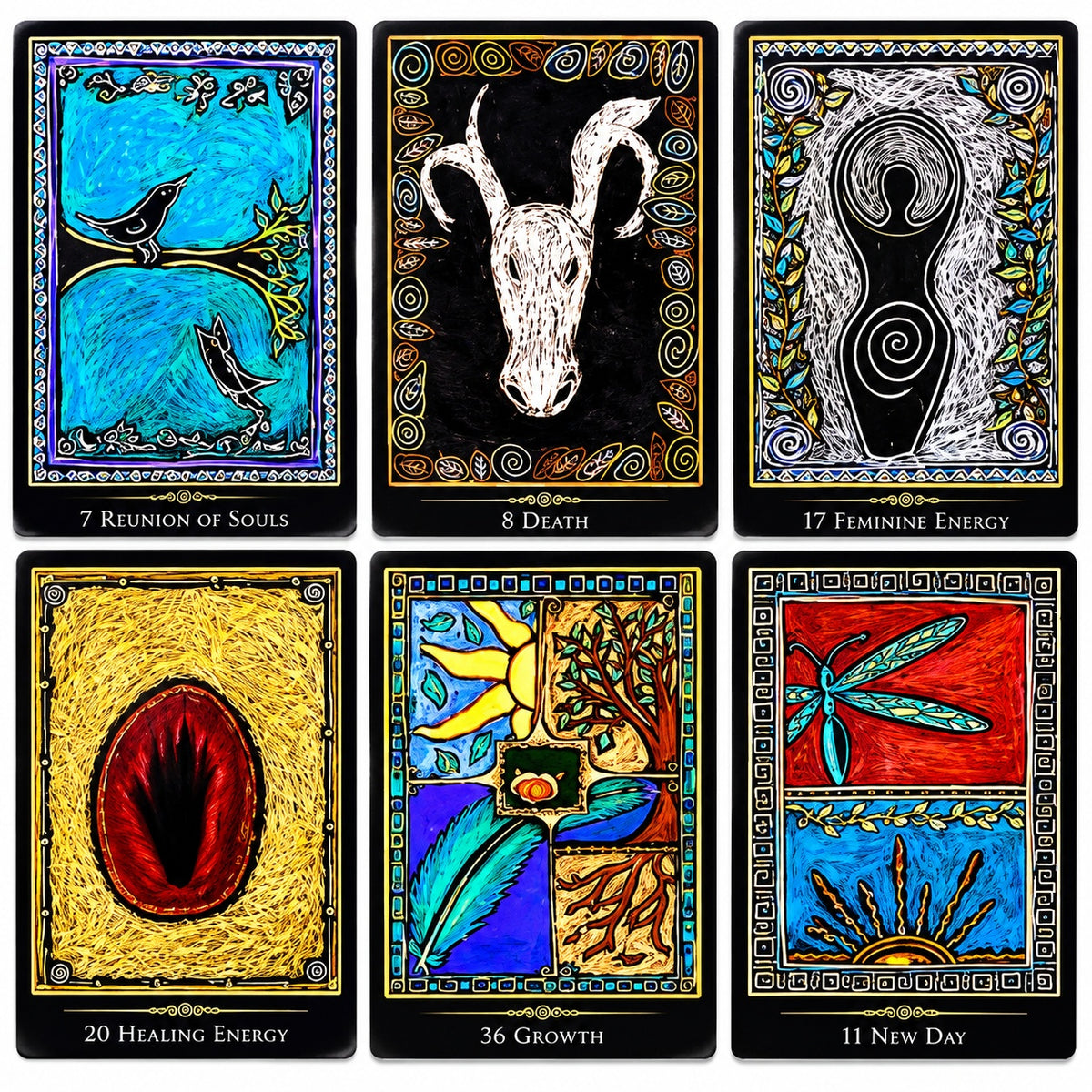 Shamanic Healing Oracle Cards Pocket Size - Wildlings Crystals South Africa