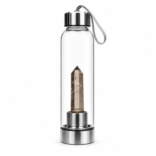 SMOKY QUARTZ WATER BOTTLE - GROUNDING