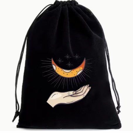 Tarot Cards Mystic Palm Velvet Pouch - Wildlings Crystals South Africa