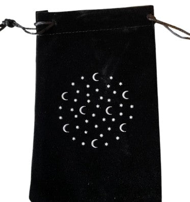 TAROT CARDS BLACK VELVET MOON POUCH