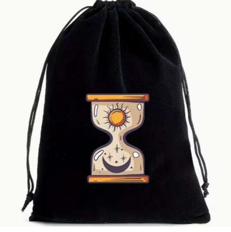 Tarot Cards Mystical Time Velvet Pouch - Wildlings Crystals South Africa