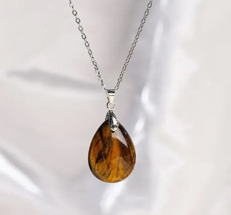 TIGER EYE PENDANT NECKLACE - COURAGE & PROTECTION