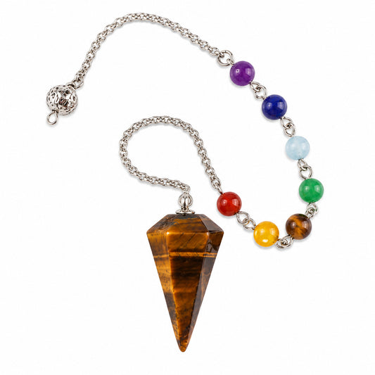 TIGER EYE CHAKRA PENDULUM