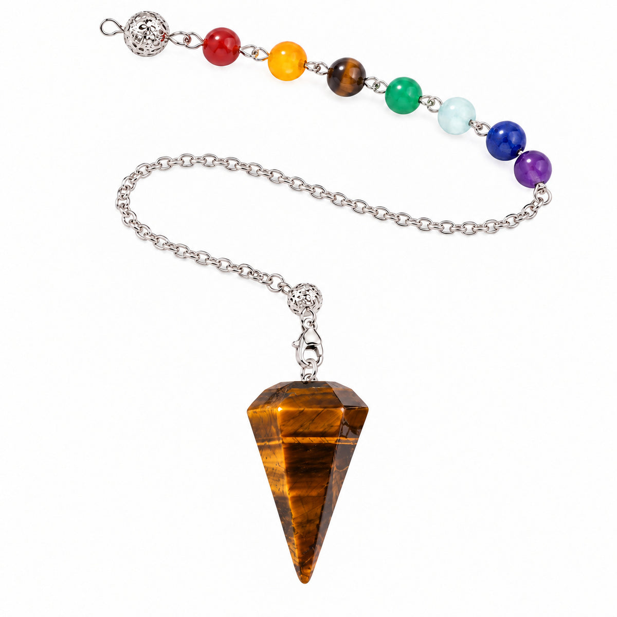 TIGER EYE CHAKRA PENDULUM
