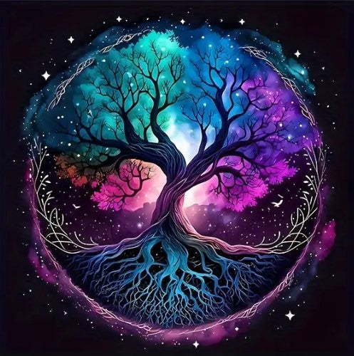 Tree Of Life Altar Cloth (75 cm X 75 cm) - Wildlings Crystals South Africa