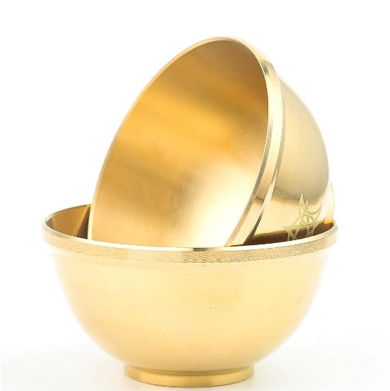 TRIPLE MOON ALTAR BRASS BOWL 9x3.5cm