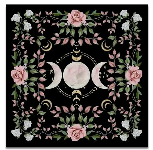 TRIPLE MOON ALTAR CLOTH (75cm x 75cm)