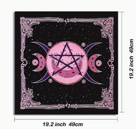 TRIPLE MOON ALTAR CLOTH (49cm x 49cm)