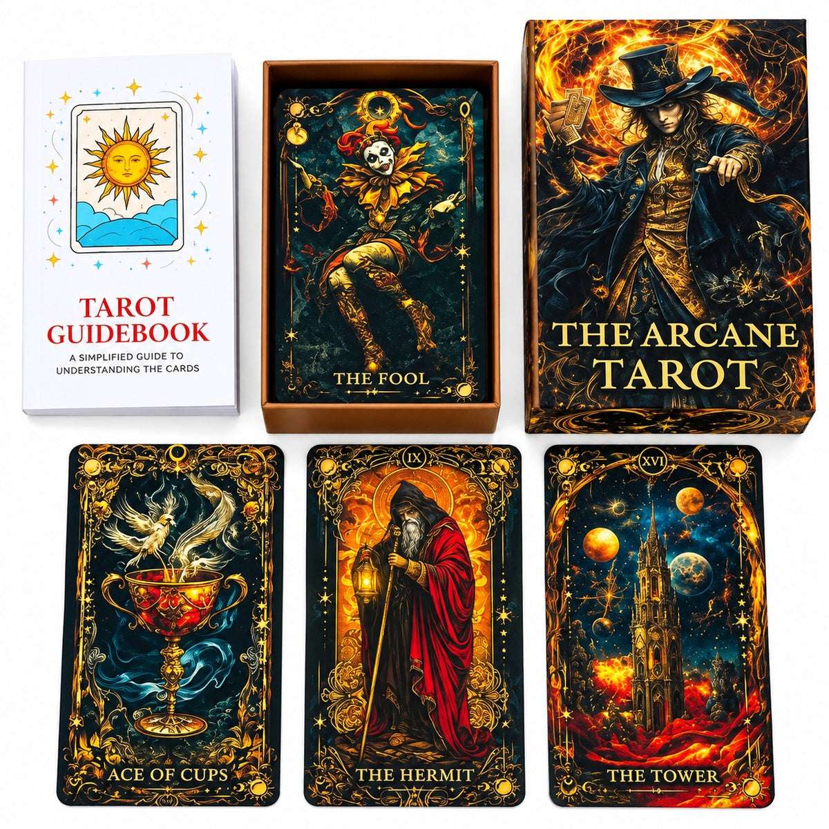 The Arcane Tarot Deck - Wildlings Crystals South Africa