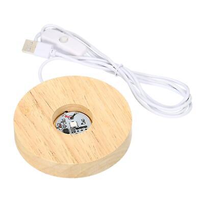 WOODEN MOOD LAMP BASE 8 cm - WHITE