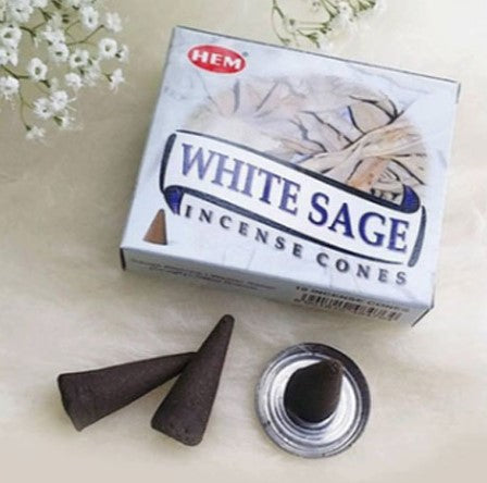 WHITE SAGE INCENSE CONES - PURIFICATION