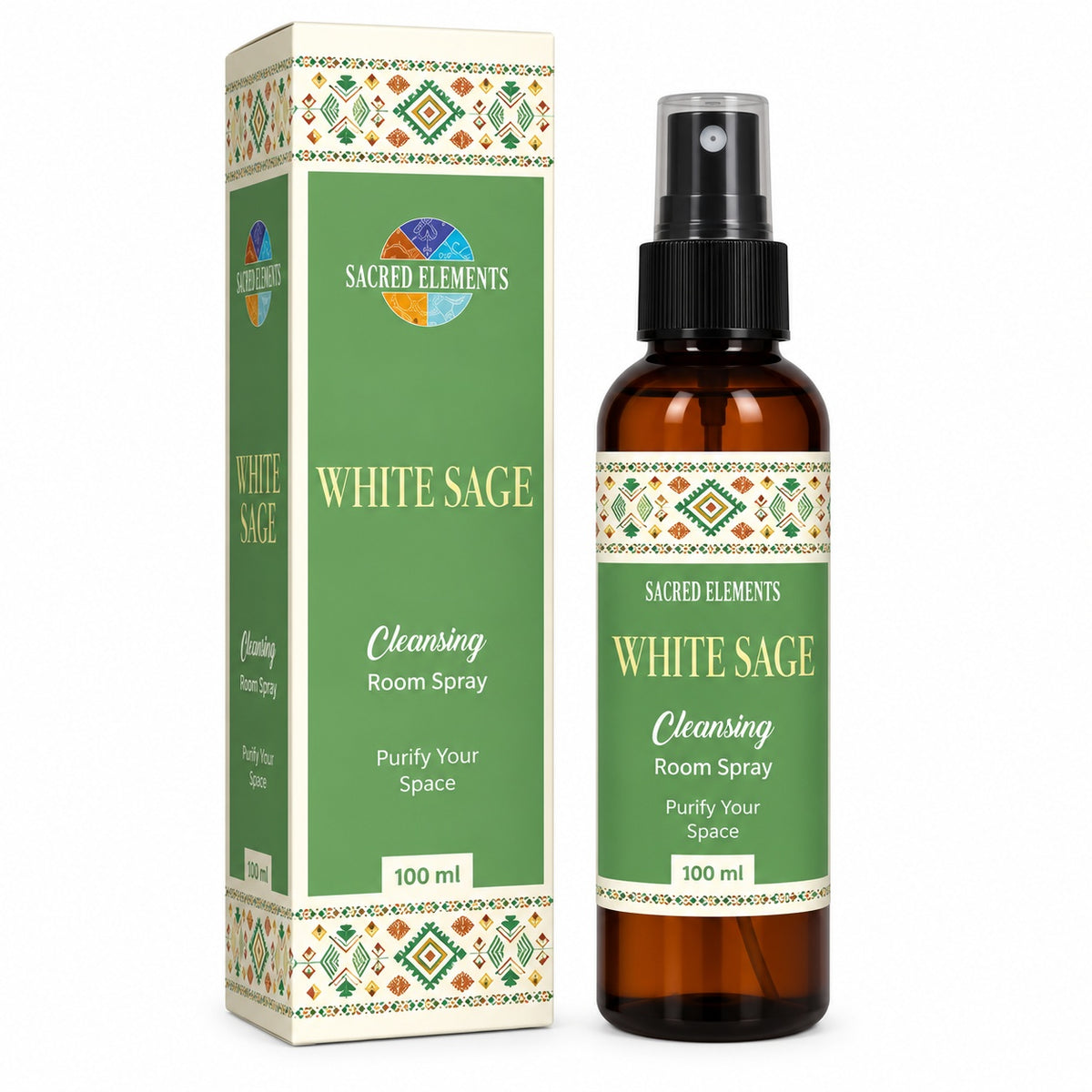 SACRED ELEMENTS WHITE SAGE CLEANSING ROOM SPRAY - PURIFICATION