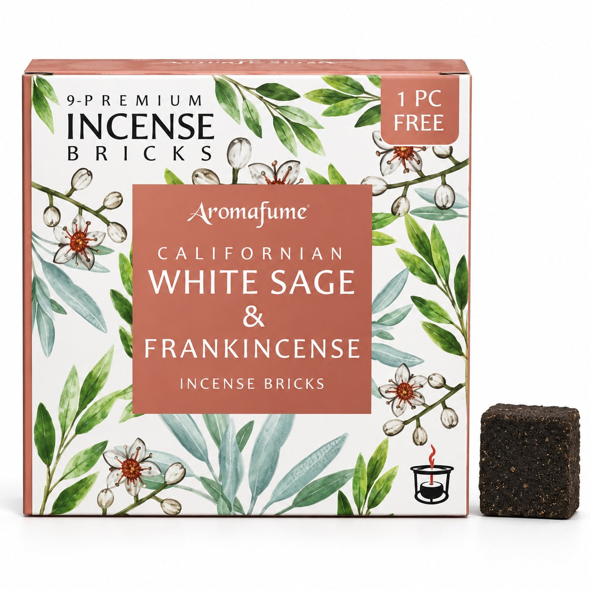 INCENSE BRICKS - WHITE SAGE & FRANKINCENSE