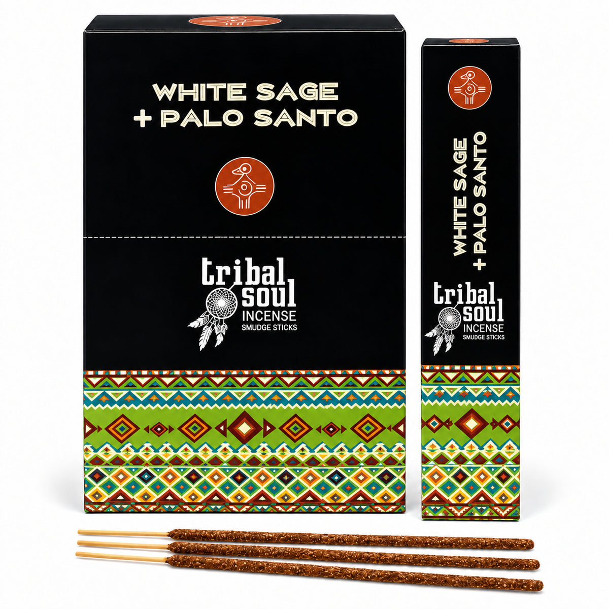 TRIBAL SOUL WHITE SAGE & PALO SANTO SMUDGE STICKS