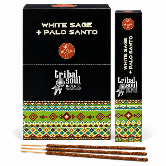 TRIBAL SOUL WHITE SAGE & PALO SANTO SMUDGE STICKS
