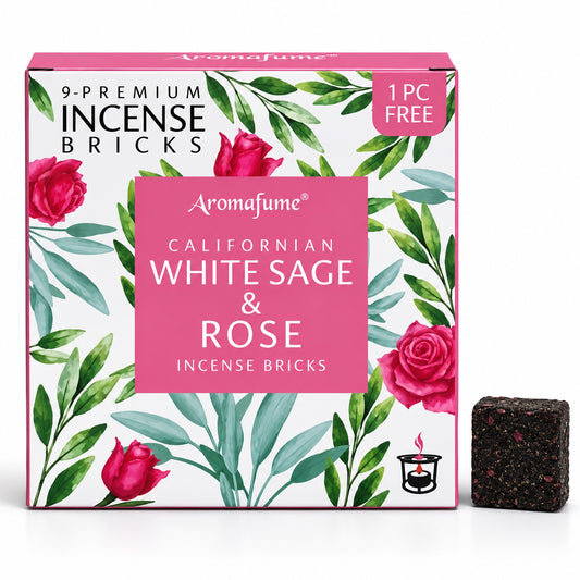 INCENSE BRICKS - WHITE SAGE & ROSE
