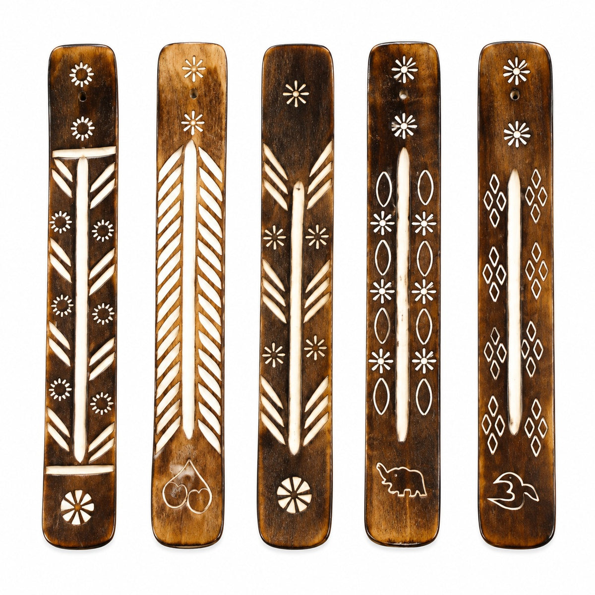 BOHEMIAN WOODEN INCENSE BURNER