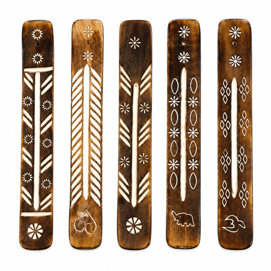 BOHEMIAN WOODEN INCENSE BURNER