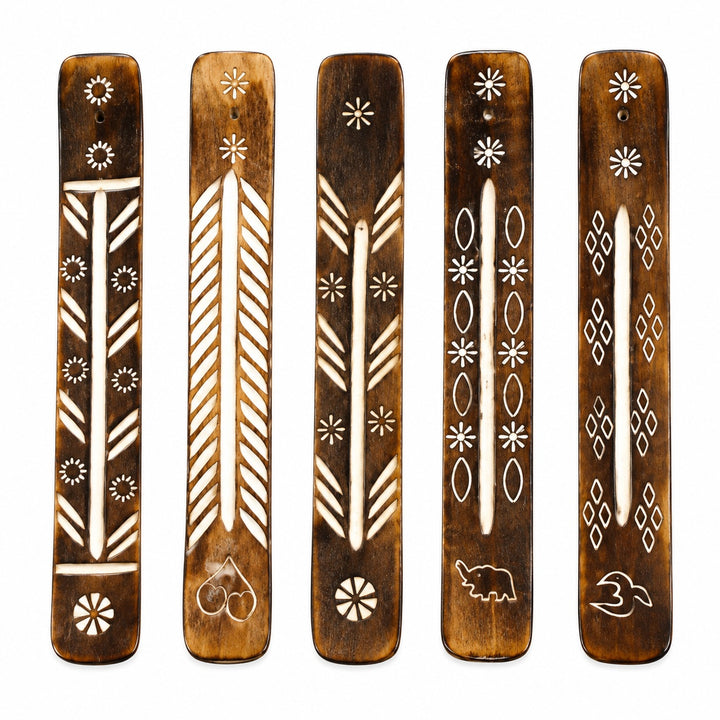 Bohemian Wooden Incense Burner - Wildlings Crystals South Africa