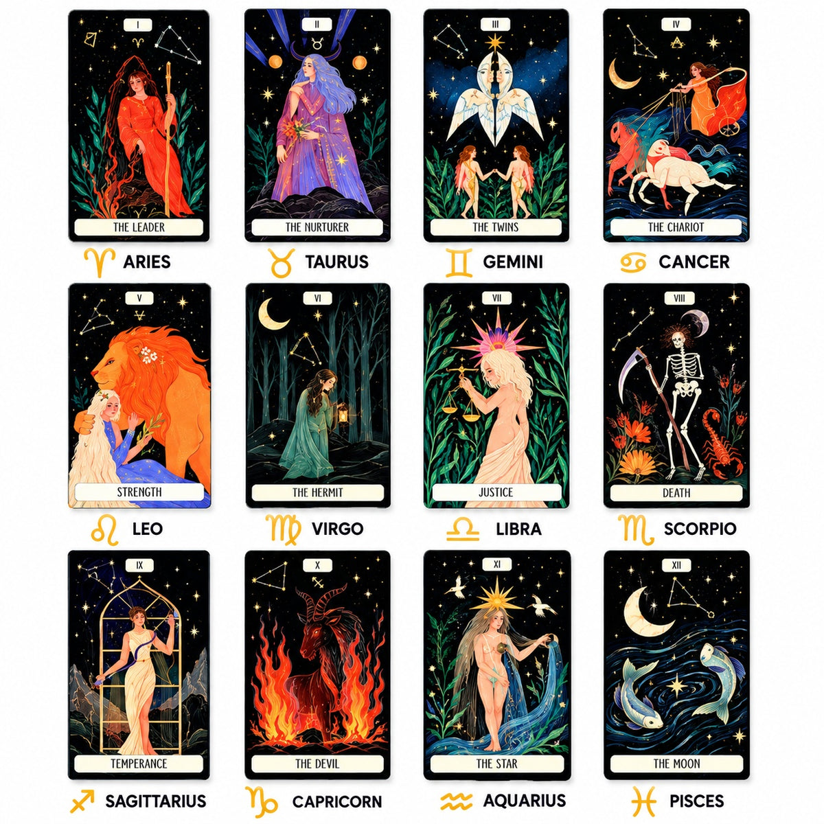 ZODIAC TAROT DECK - DIVINATION