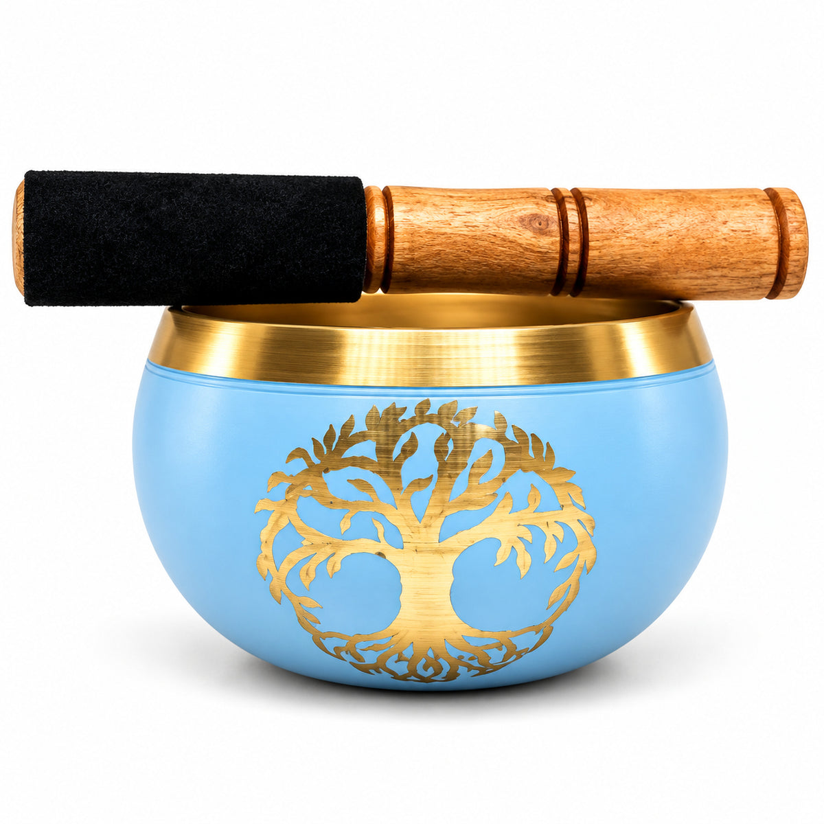 TREE OF LIFE TIBETAN BRASS SINGING BOWL SML