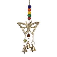 BRASSBUTTERFLY CHIME WITH BELLS
