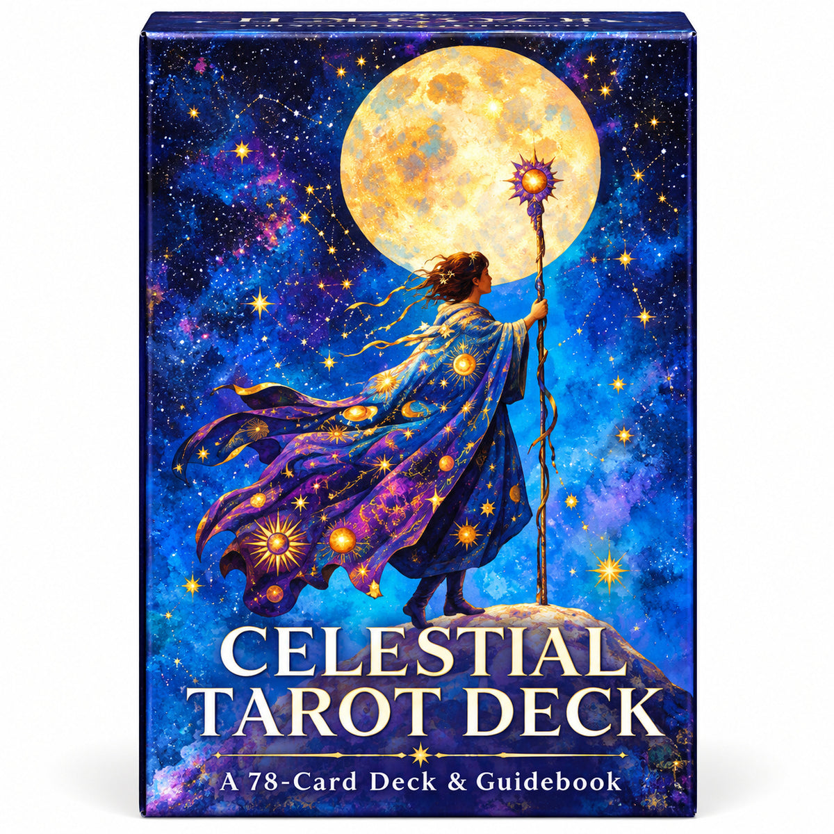 Celestial Tarot Deck box and cards - Wildlings Crystals South Africa