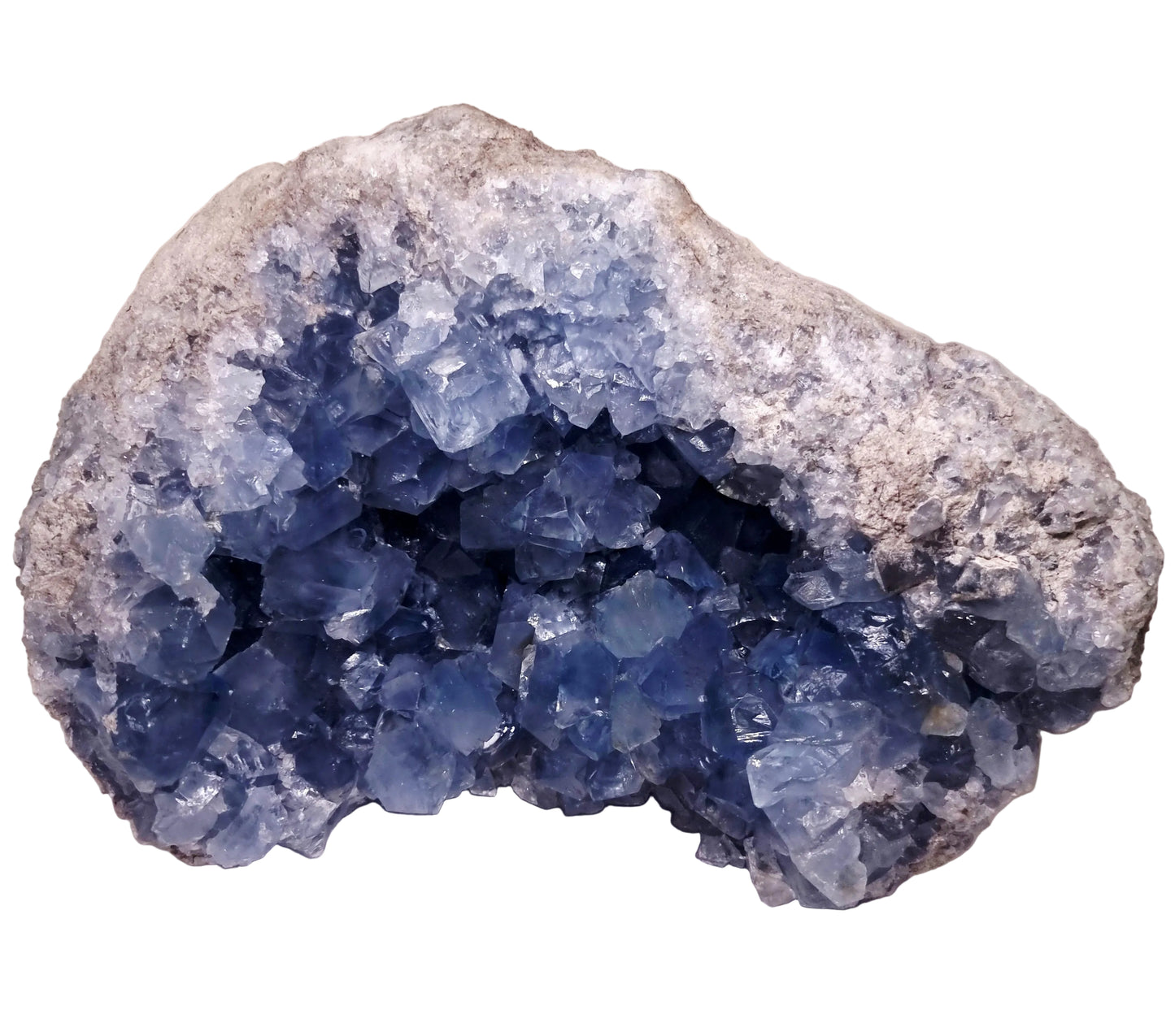BLUE CELESTITE GEODE CLUSTER 5.3 kg - CLAIRVOYANCE