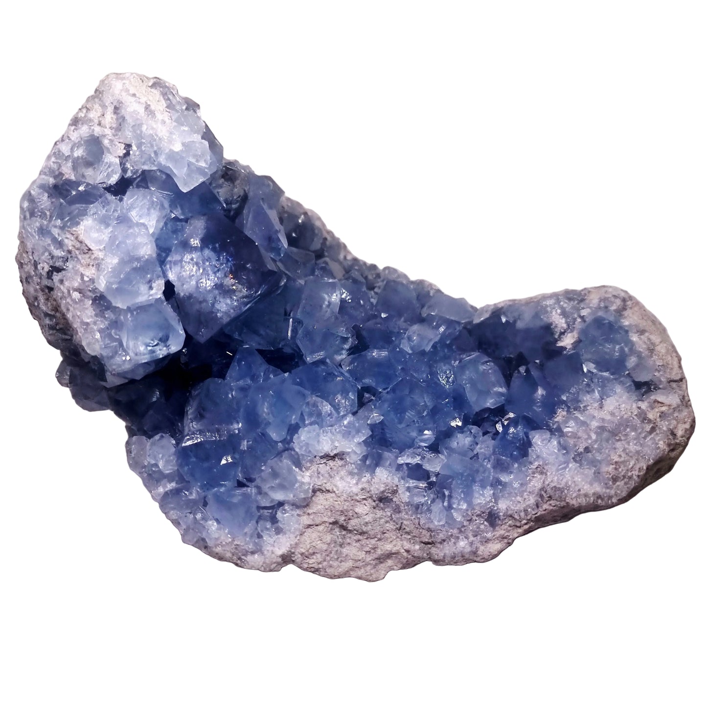 BLUE CELESTITE GEODE CLUSTER 6.41 kg - CLAIRVOYANCE