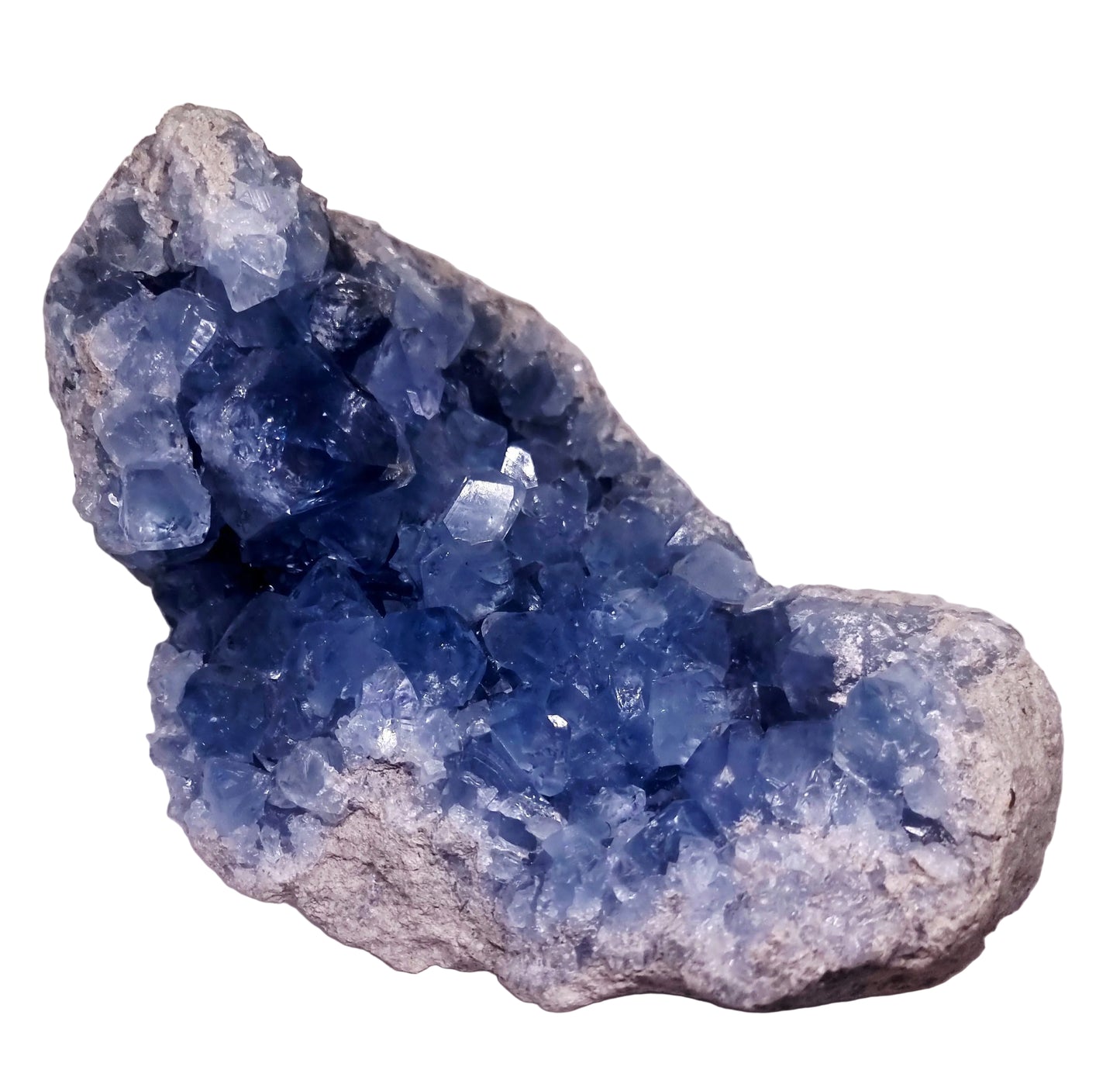 BLUE CELESTITE GEODE CLUSTER 6.41 kg - CLAIRVOYANCE