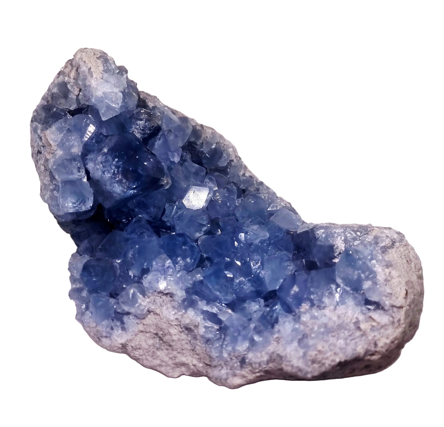 BLUE CELESTITE GEODE CLUSTER 6.41 kg - CLAIRVOYANCE